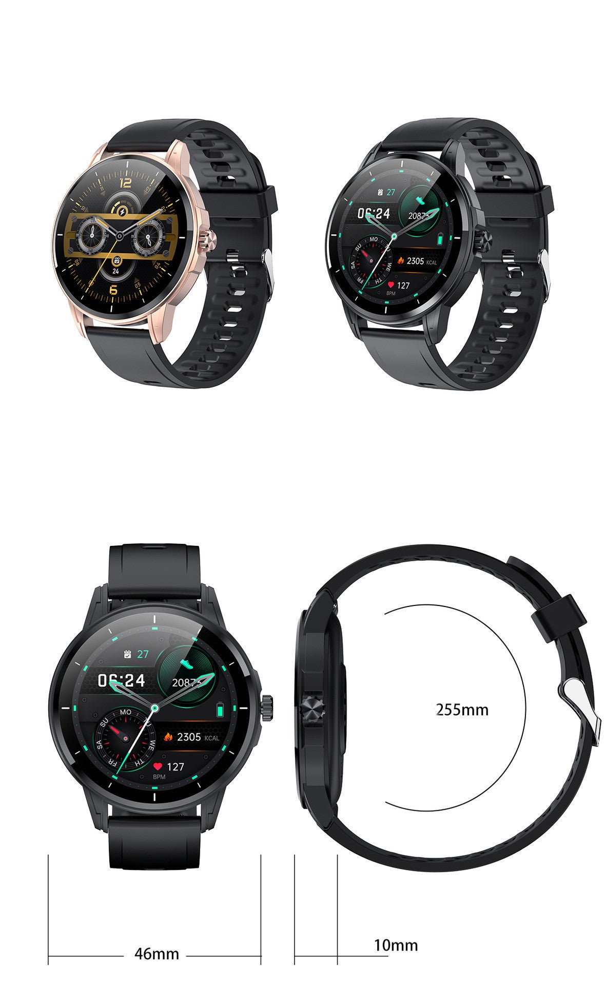 Premium Smartwatch – Fitness, Health & Style Combined